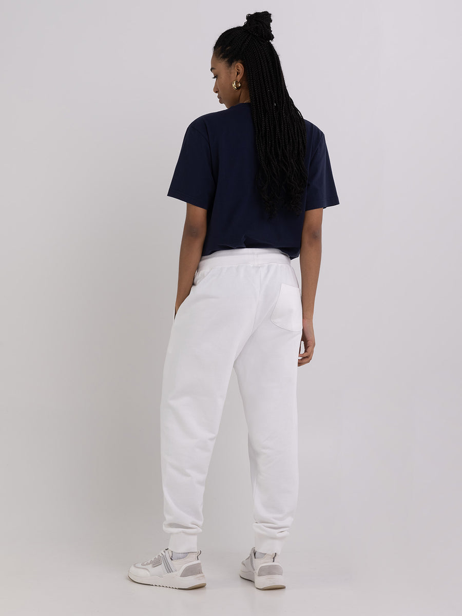 Agender jogger trousers with Arch letter embroidery
