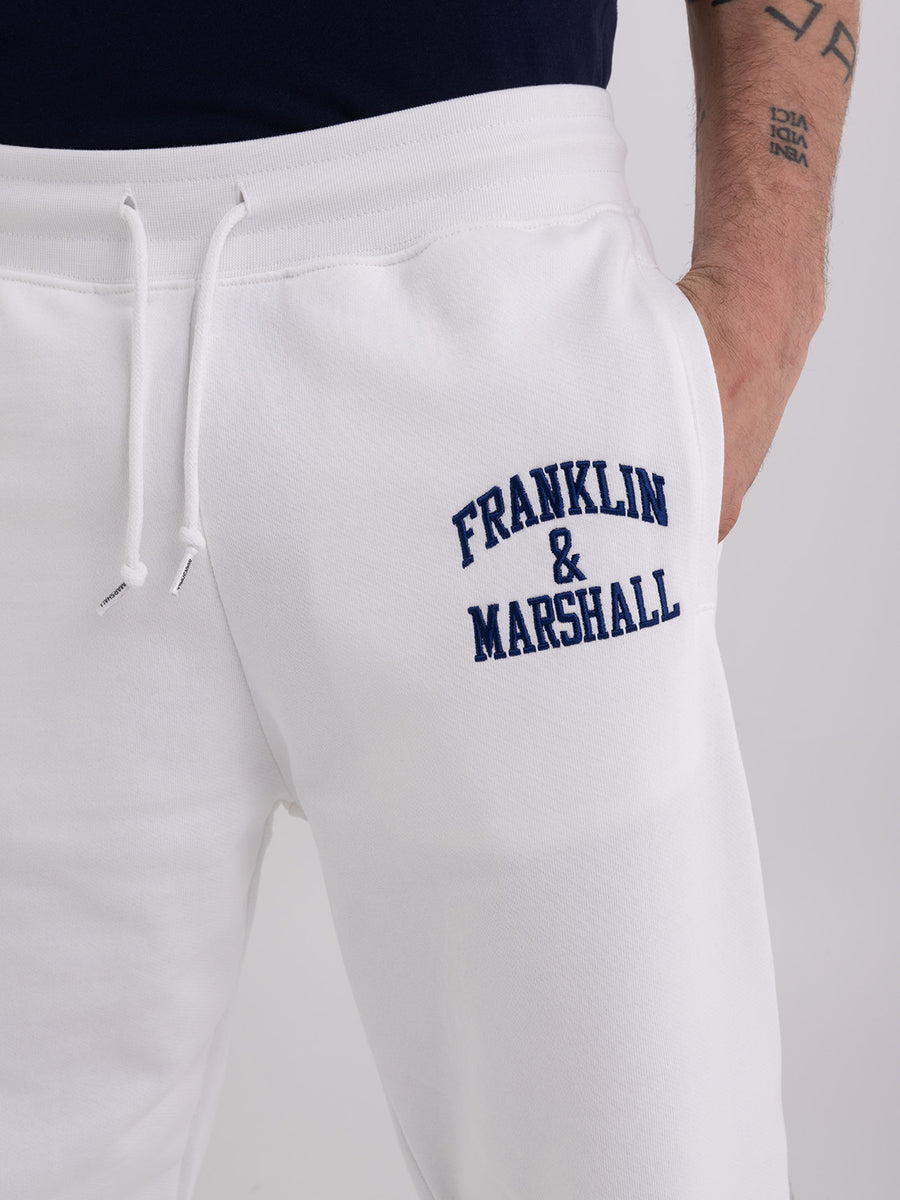 Agender jogger trousers with Arch letter embroidery