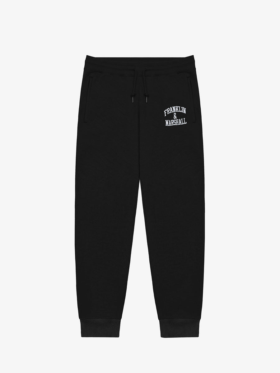 Agender jogger trousers with Arch letter embroidery