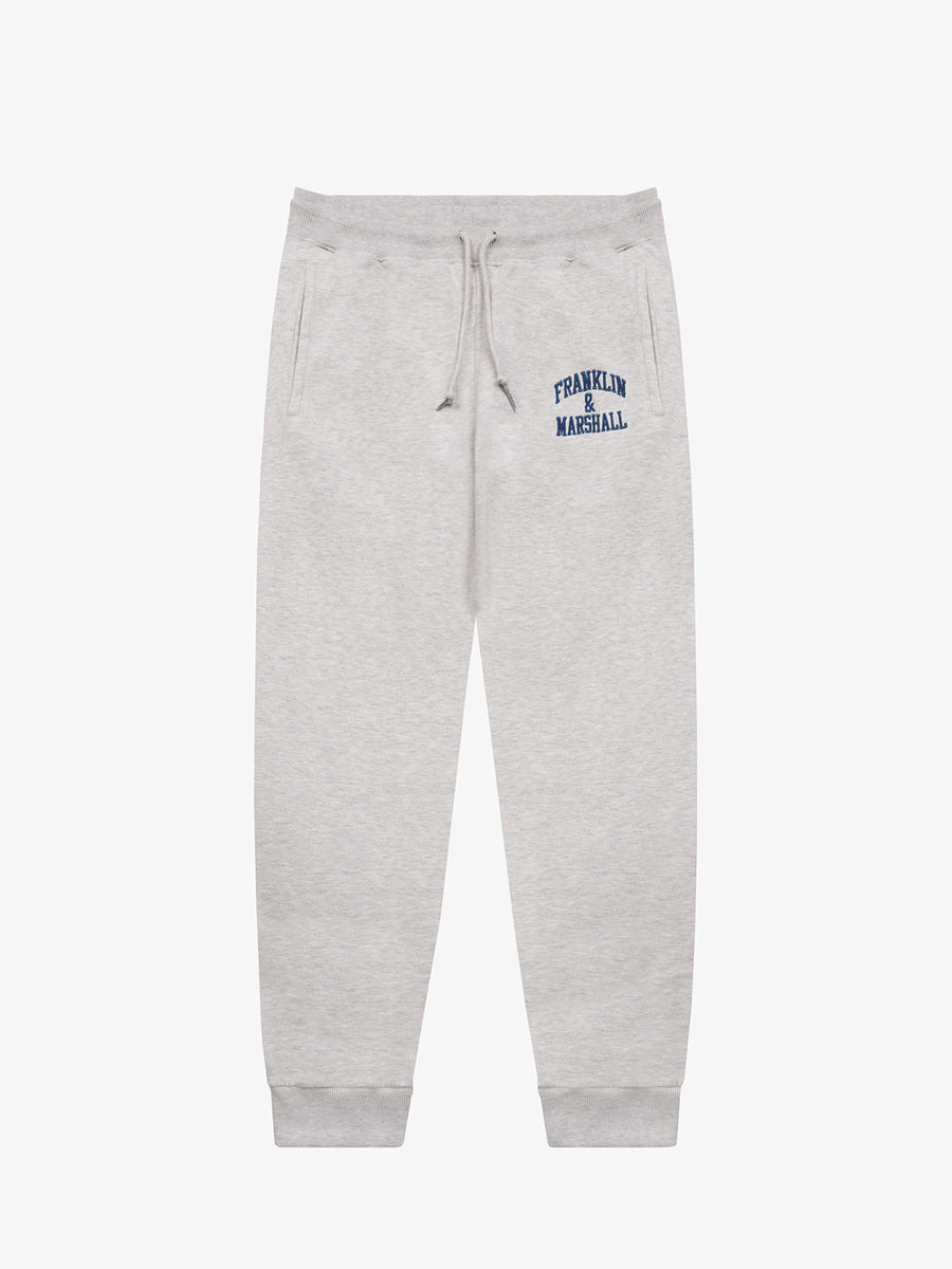 Agender jogger trousers with Arch letter embroidery