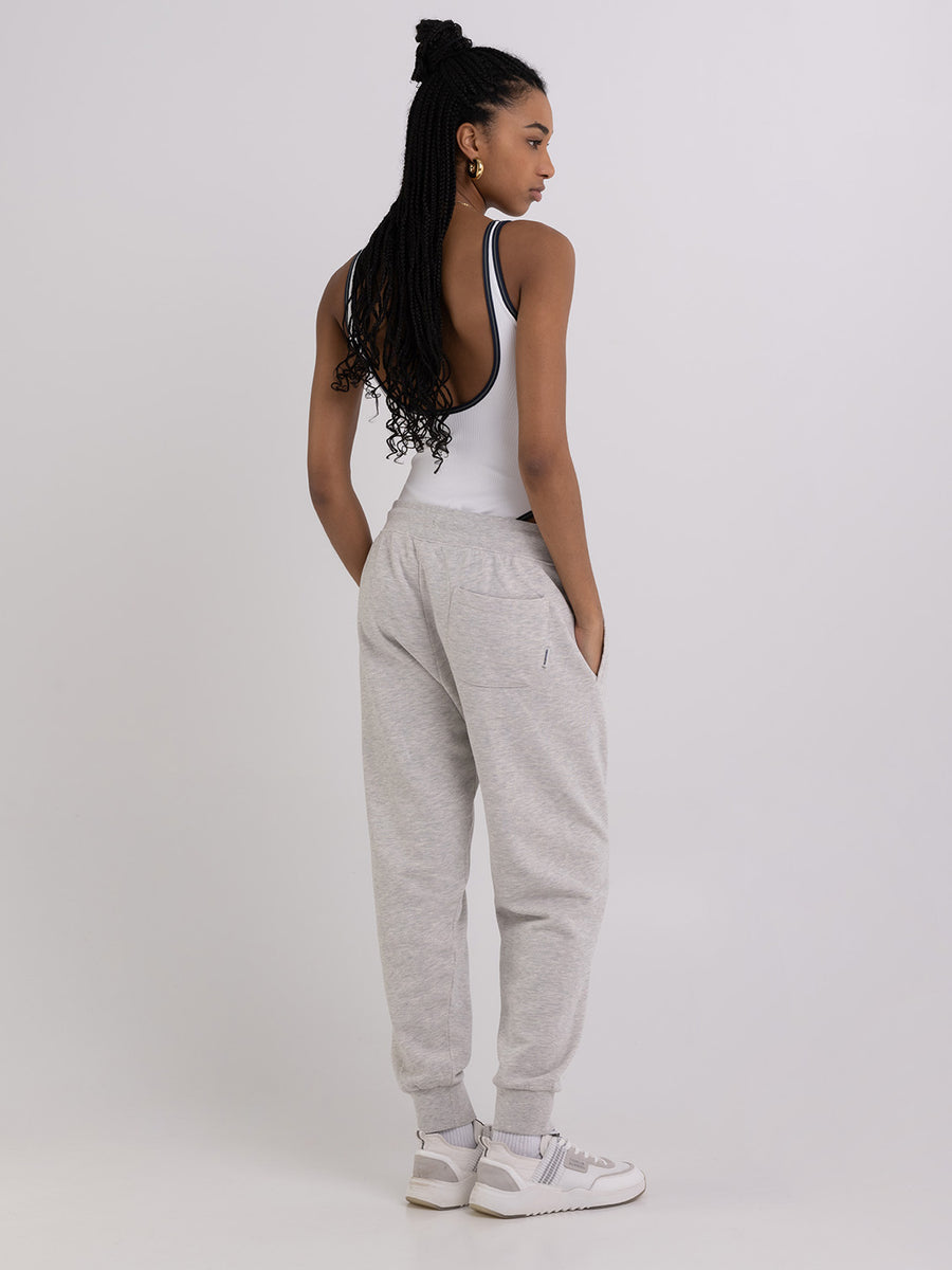 Agender jogger trousers with Arch letter embroidery