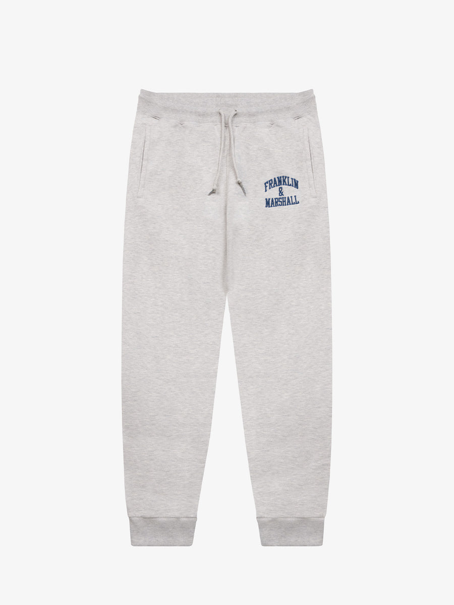Jogger pants with arch letter embroidery