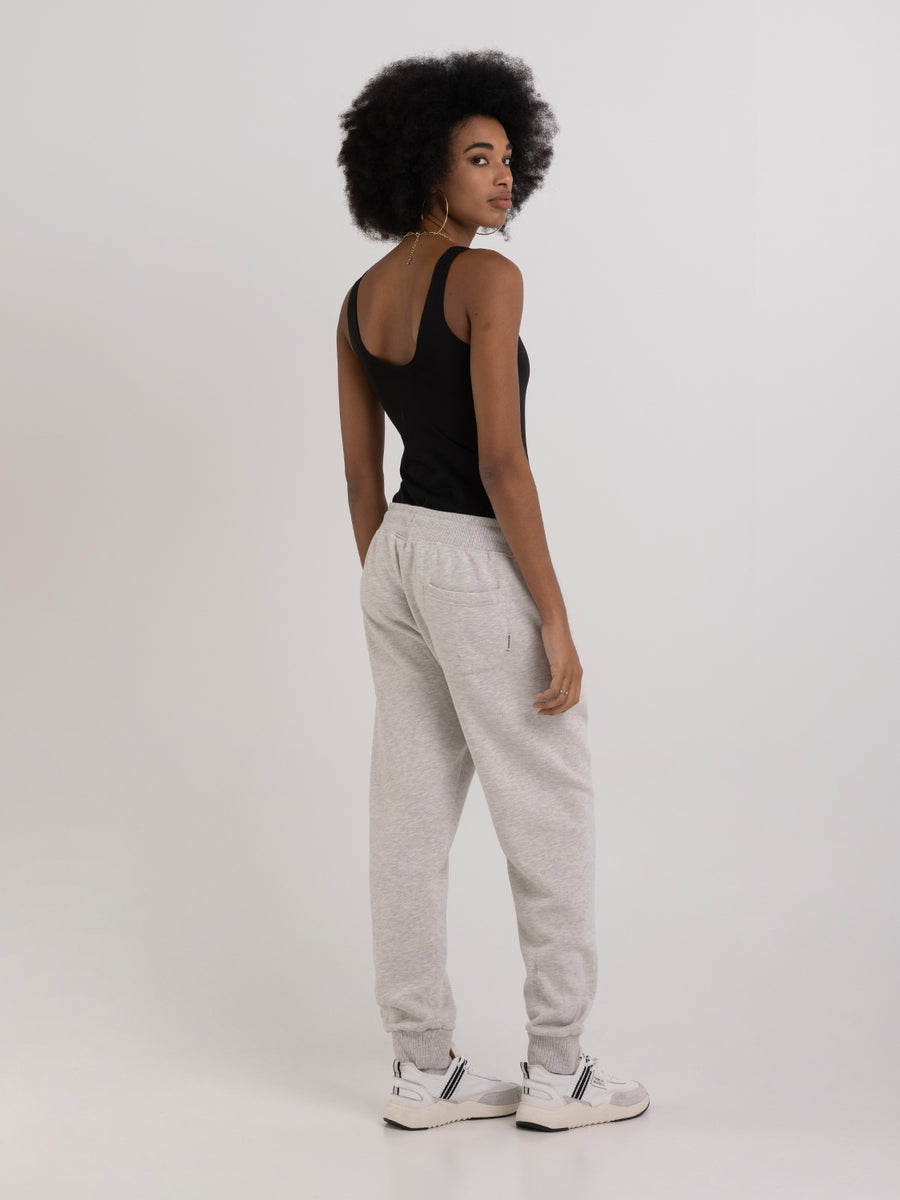 Jogger pants with arch letter embroidery