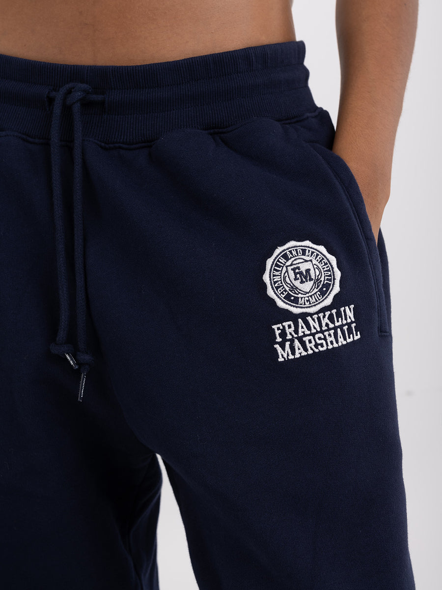 Agender jogger pants with Crest logo embroidery