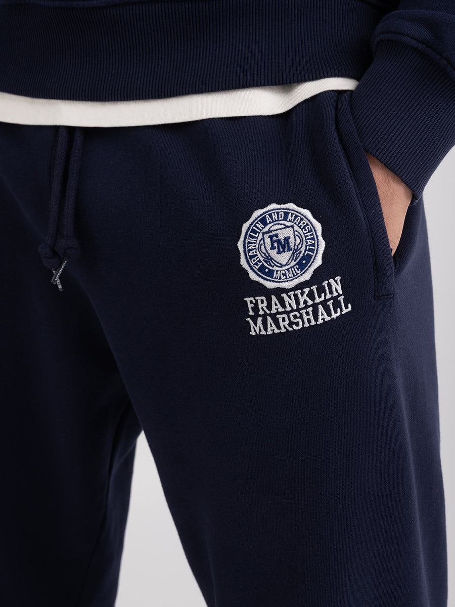 Agender jogger pants with Crest logo embroidery