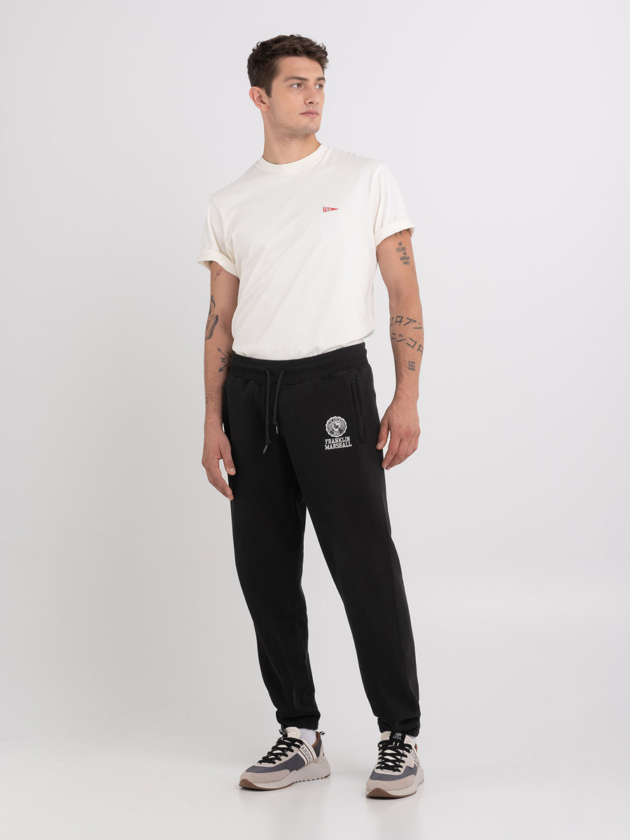 Agender jogger pants with Crest logo embroidery