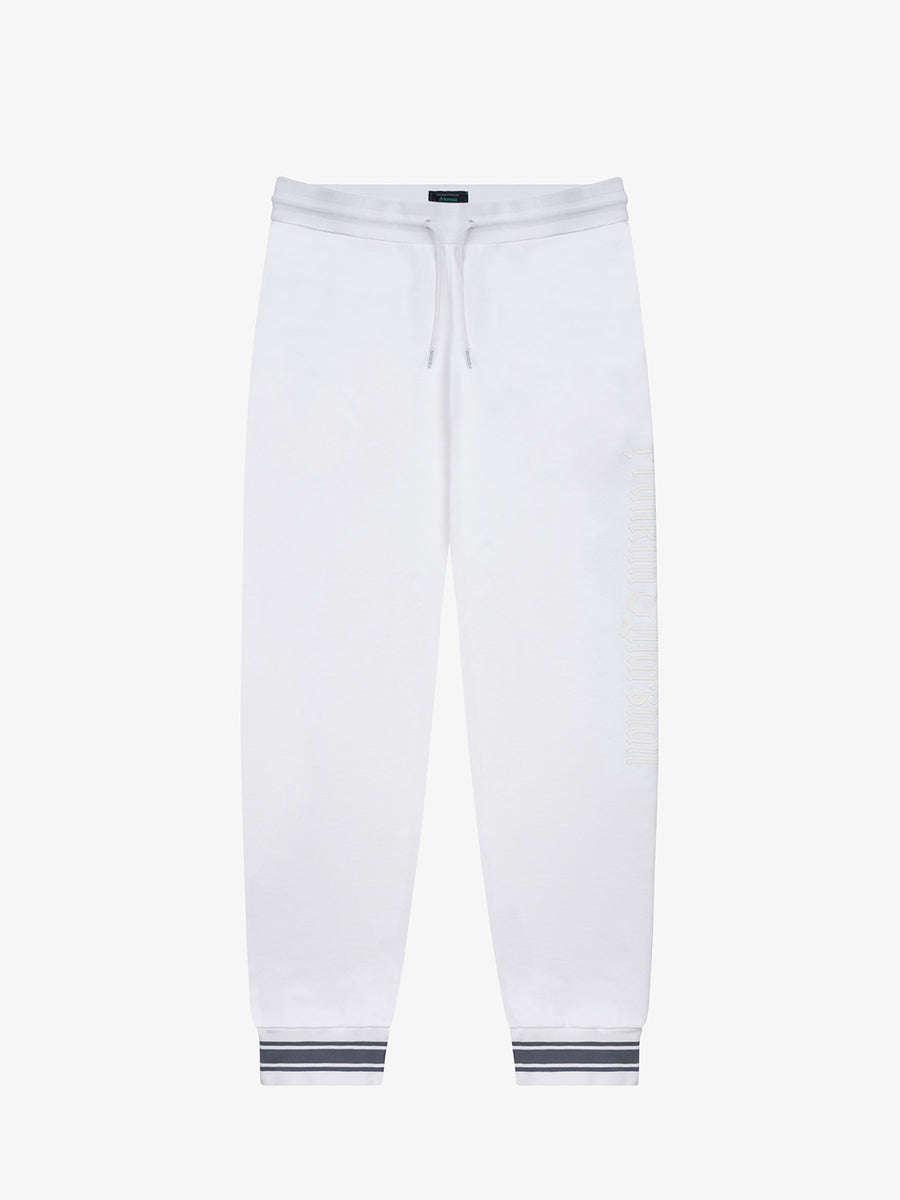 Organic cotton jogger trousers with Alumni logo print