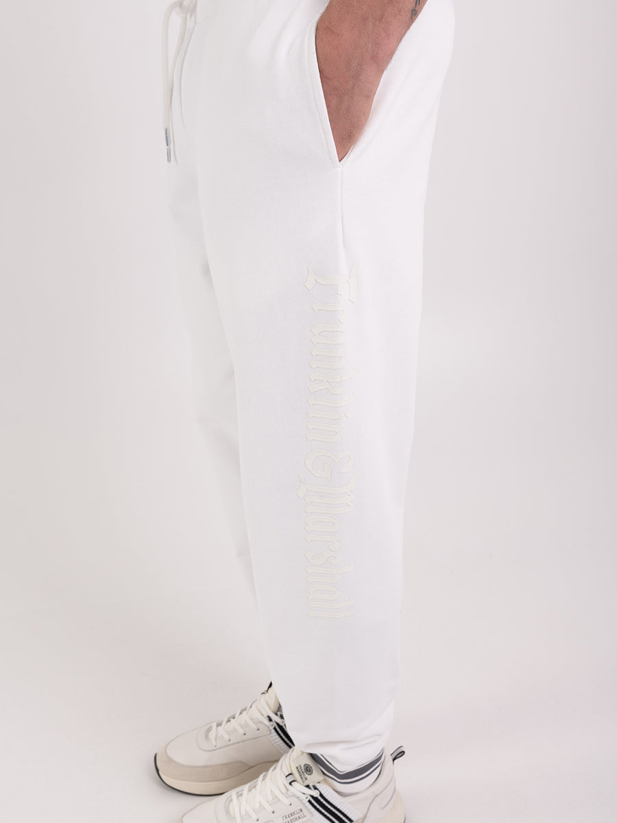 Organic cotton jogger trousers with Alumni logo print