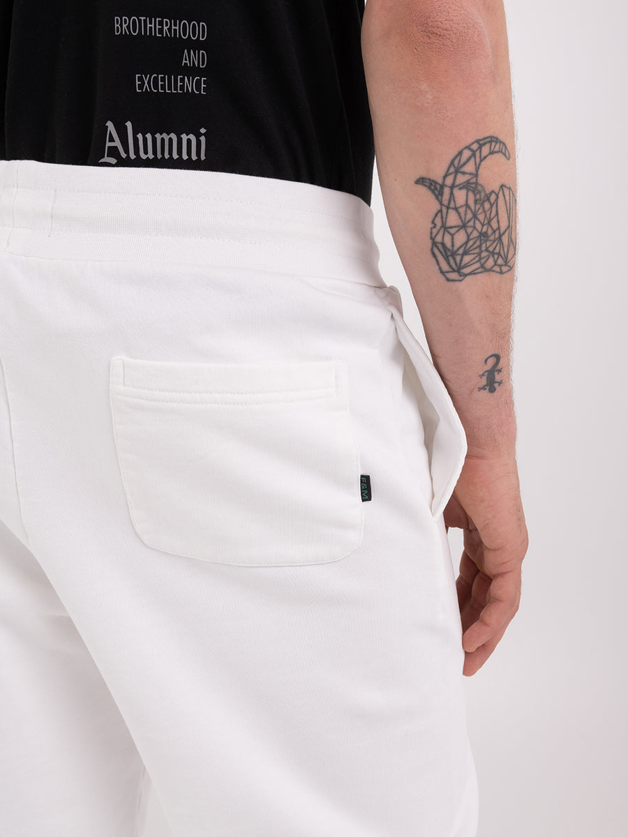 Organic cotton jogger trousers with Alumni logo print