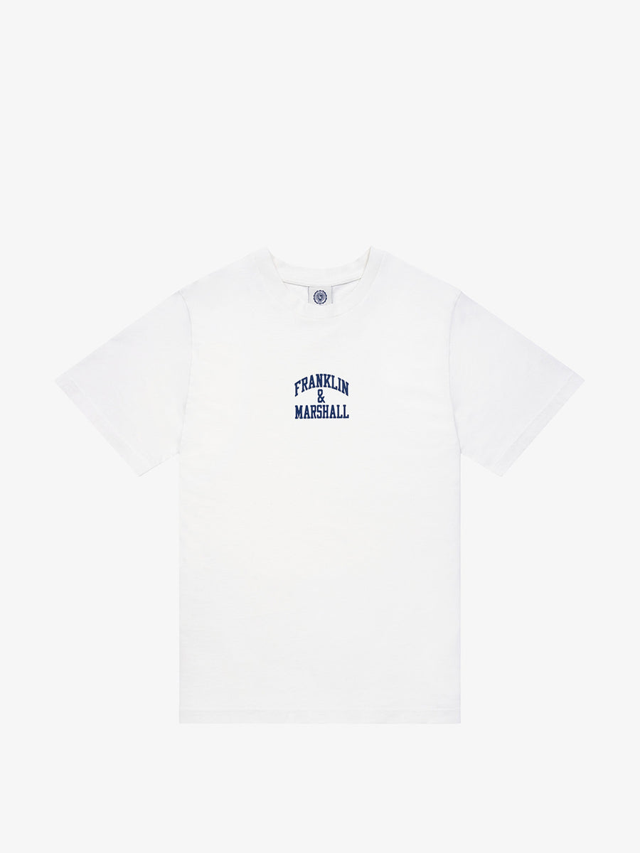 Jersey t-shirt with arch letter print