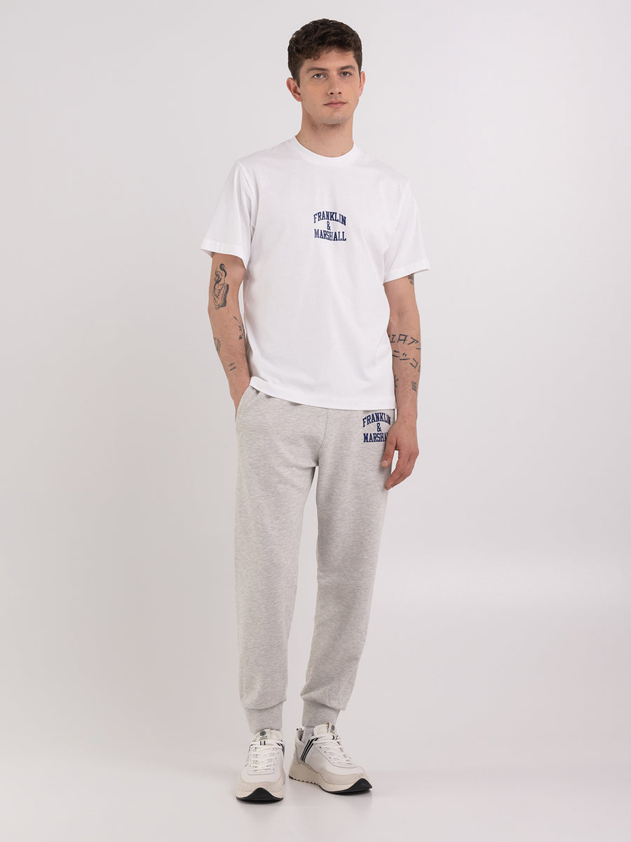 Jersey t-shirt with arch letter print