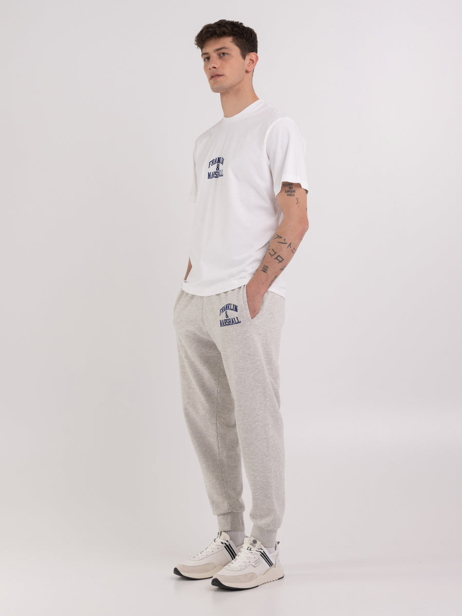 Jersey t-shirt with arch letter print