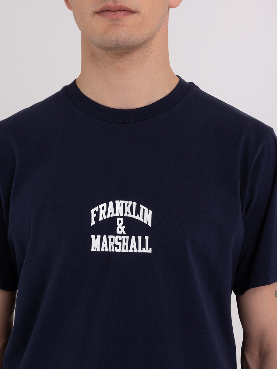 T-shirt in jersey con stampa arch letter