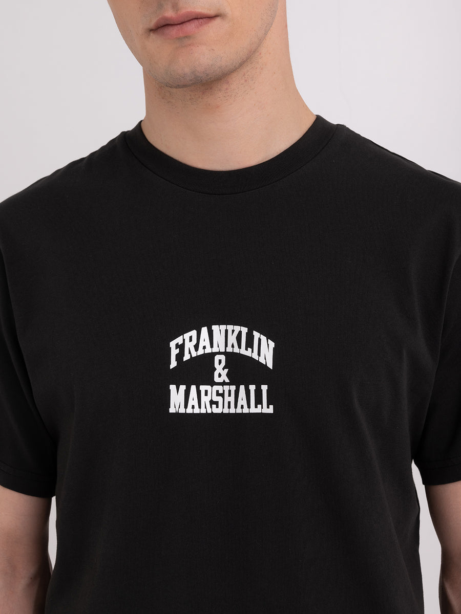 Jersey t-shirt with arch letter print