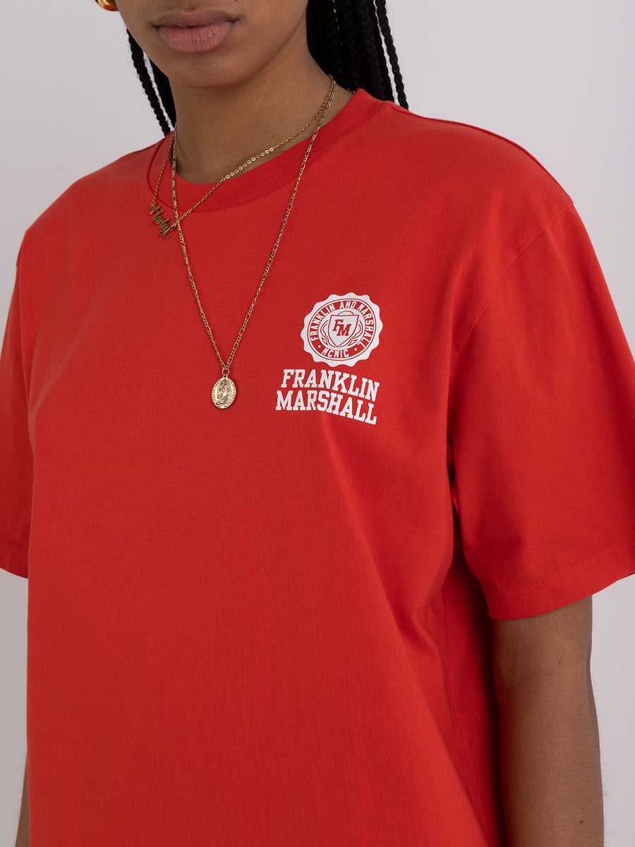 Agender t-shirt with Crest logo print