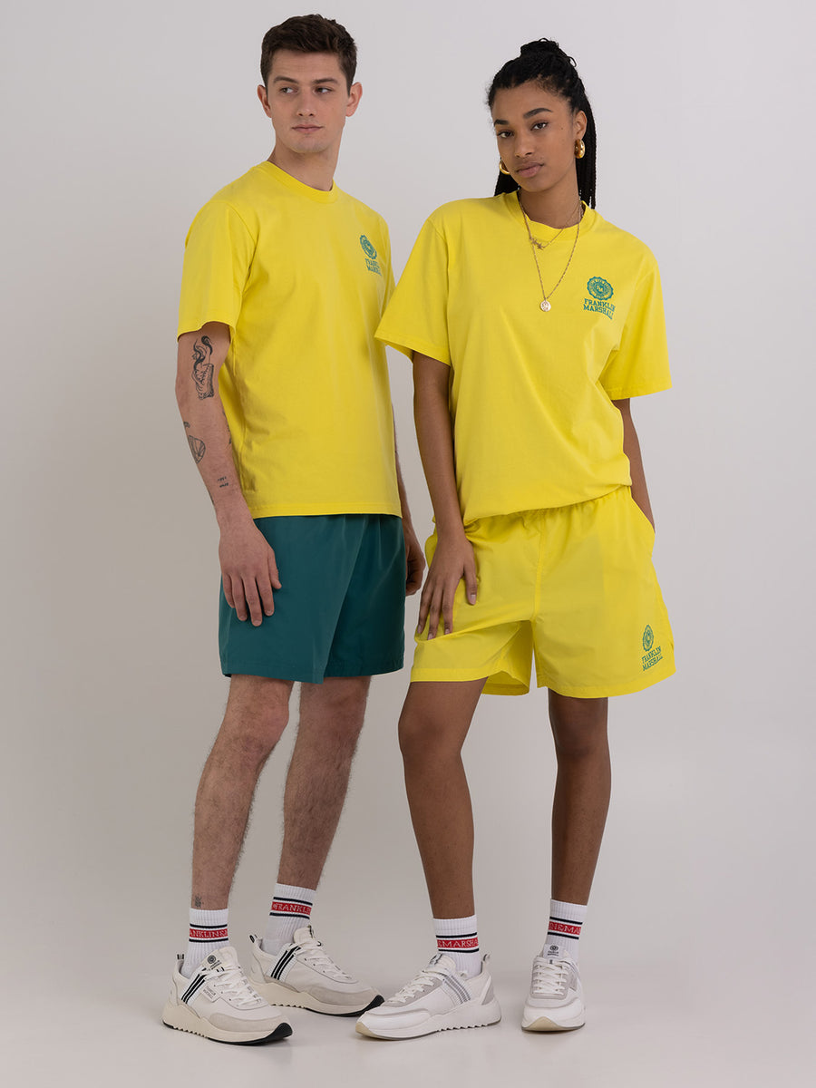 Agender t-shirt with Crest logo print