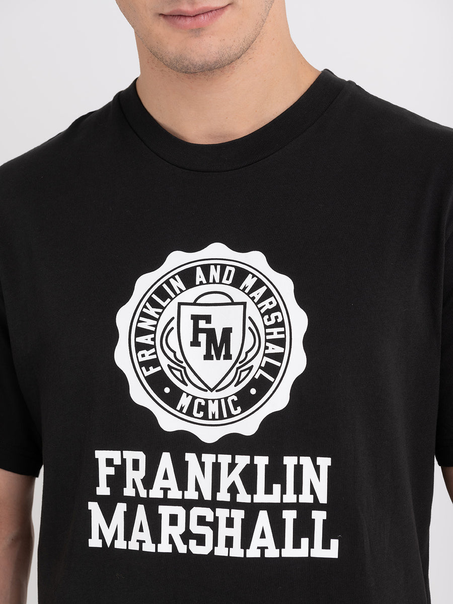Agender t-shirt with Crest logo maxi print