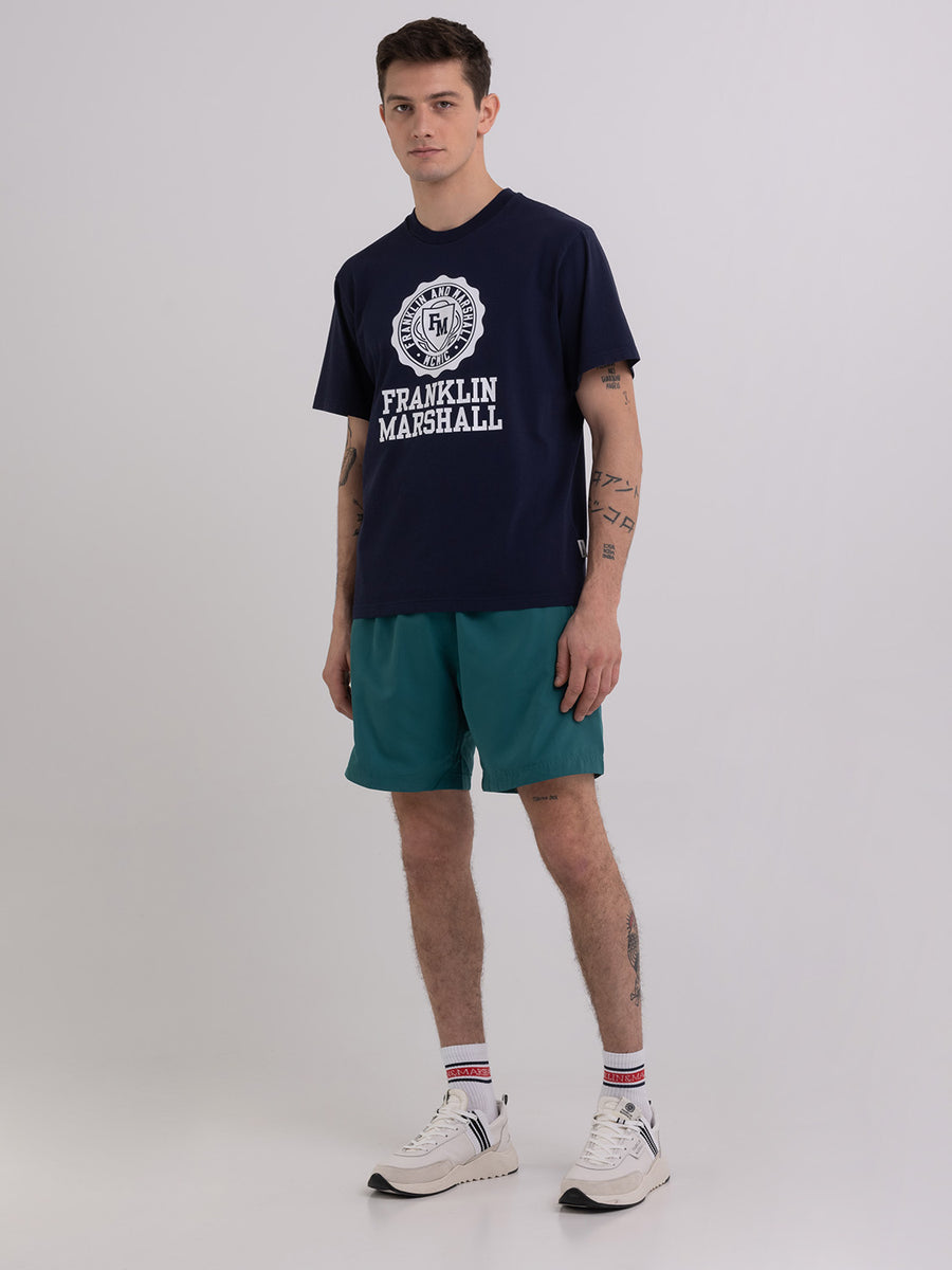 Agender t-shirt with Crest logo print