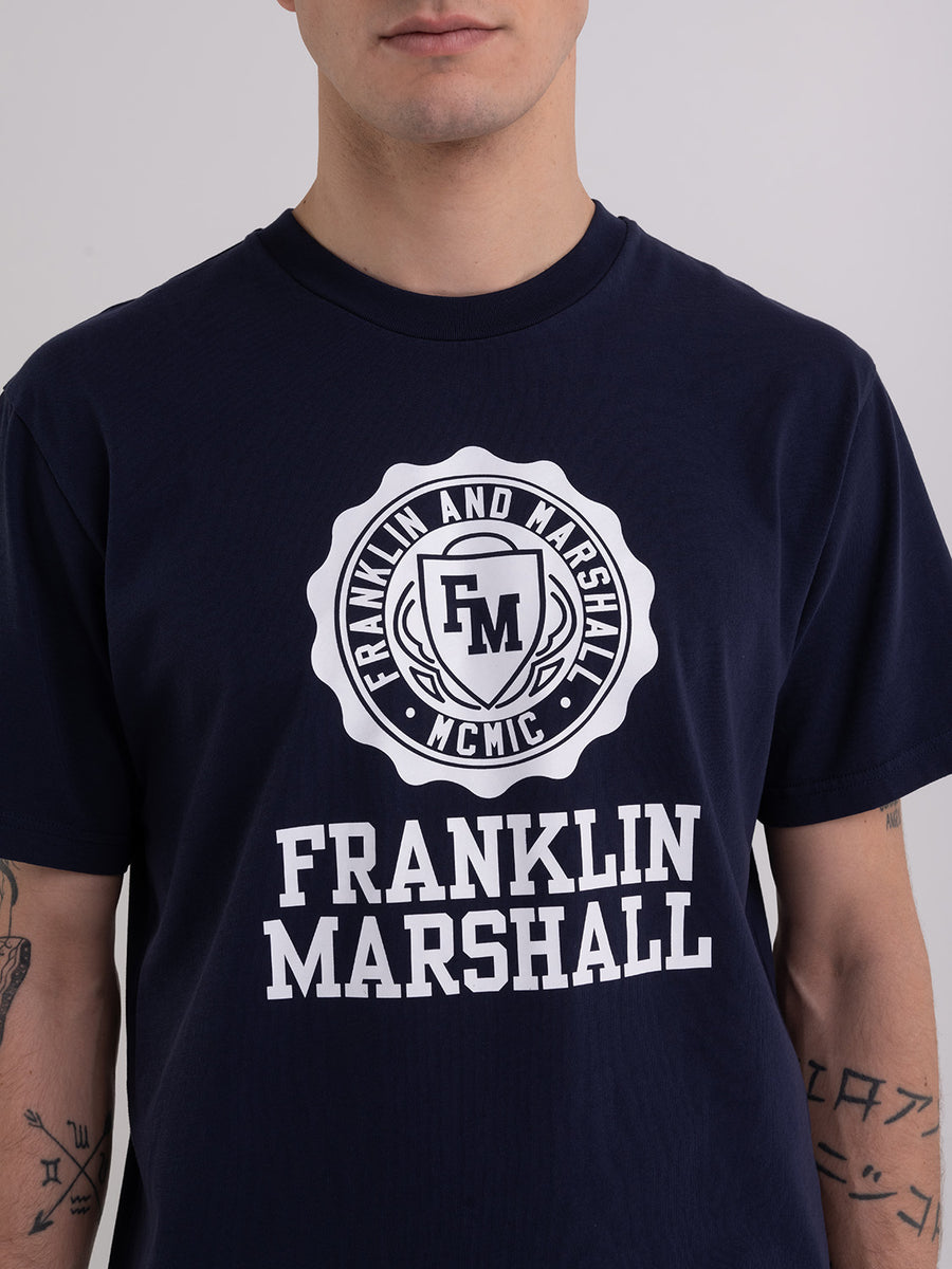 Agender t-shirt with Crest logo print