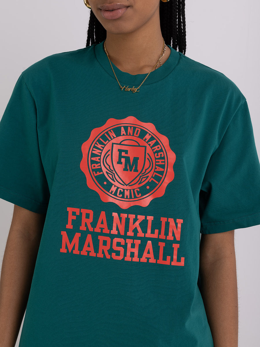 Agender t-shirt with Crest logo print