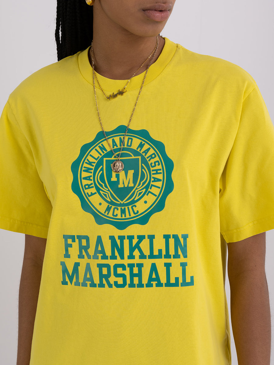Agender t-shirt with Crest logo print