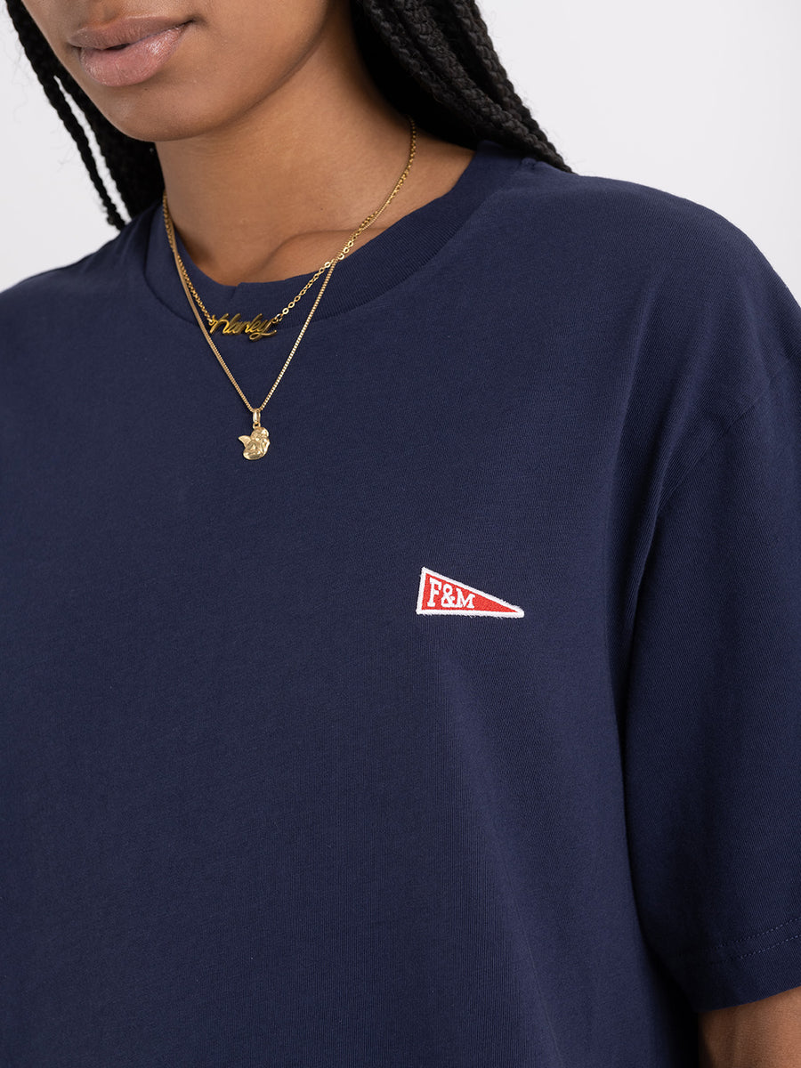 Agender t-shirt with Pennant patch