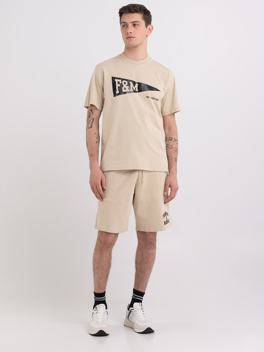 Jersey t-shirt with Pennant logo print