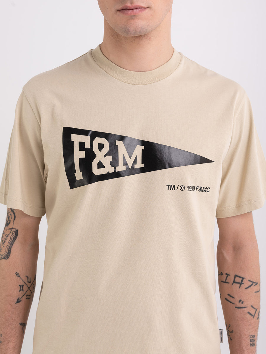 Jersey t-shirt with Pennant logo print