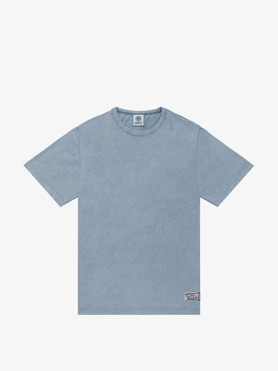 T-shirt in jersey tinto in capo acid wash