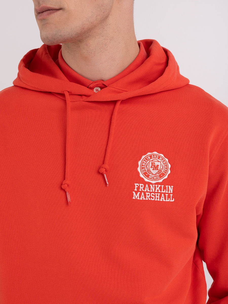Hoodie with Crest logo embroidery