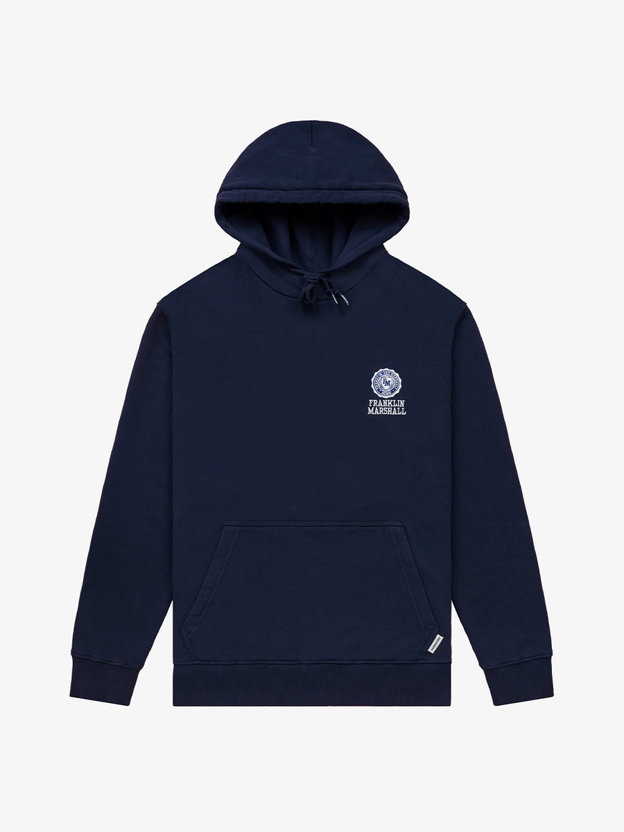 Felpa con cappuccio ricamo logo Crest