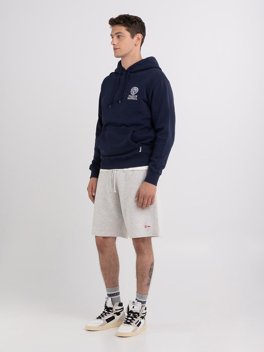 Felpa con cappuccio ricamo logo Crest
