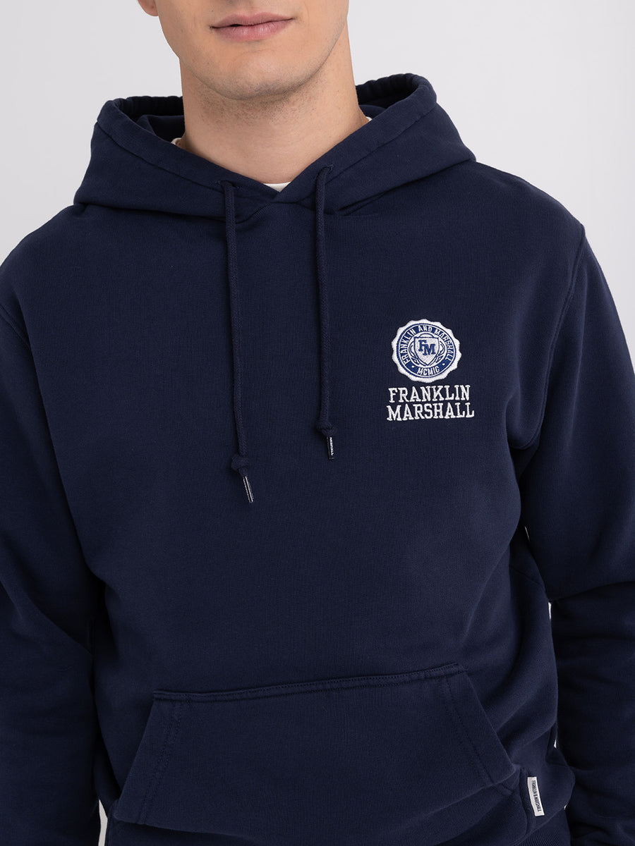 Hoodie with Crest logo embroidery