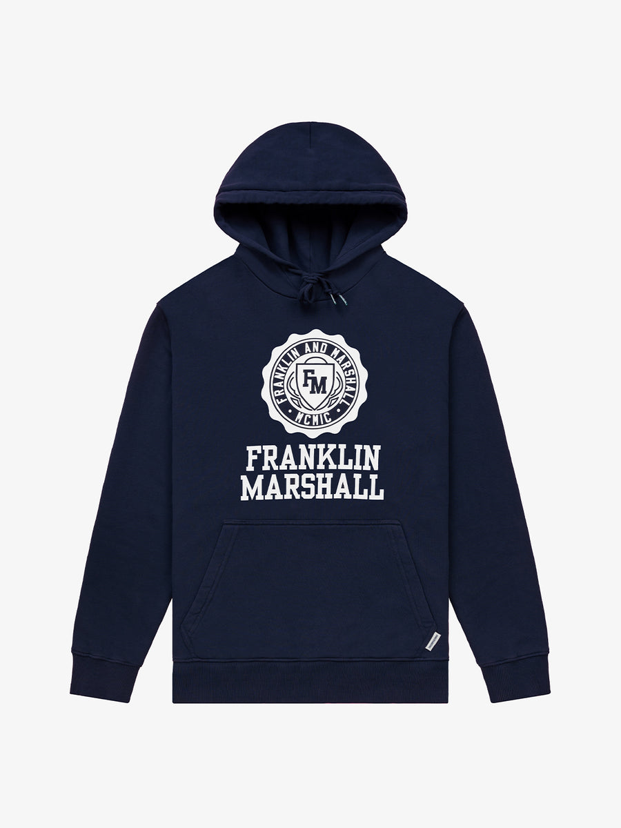 Hoodie with Crest logo maxi print