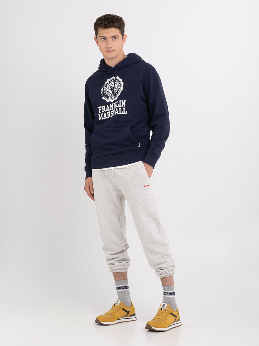 Hoodie with Crest logo maxi print
