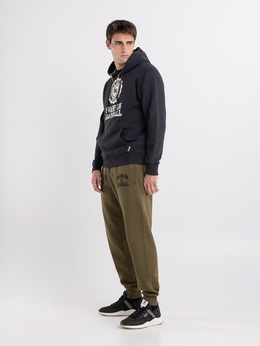 Hoodie with Crest logo maxi print