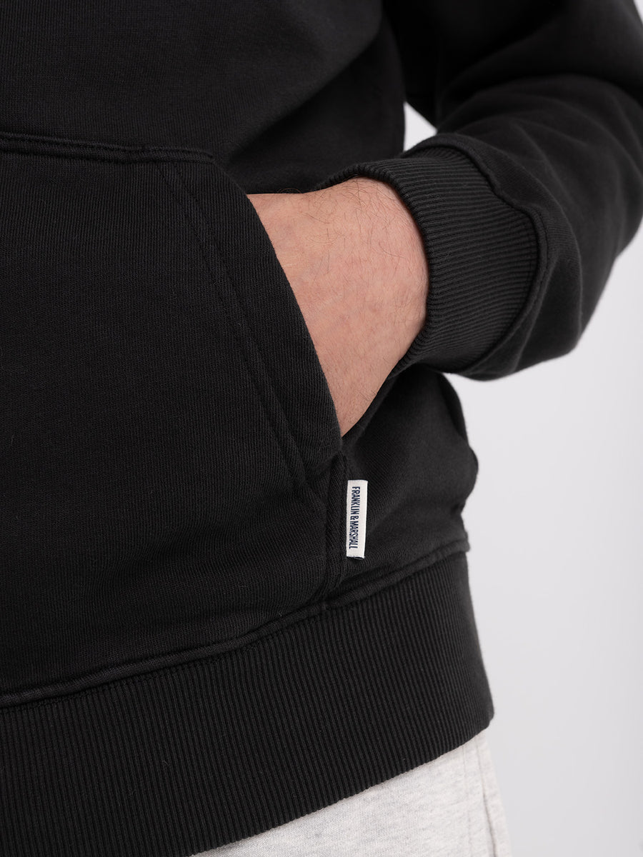 Full zipper hoodie with Crest logo embroidery