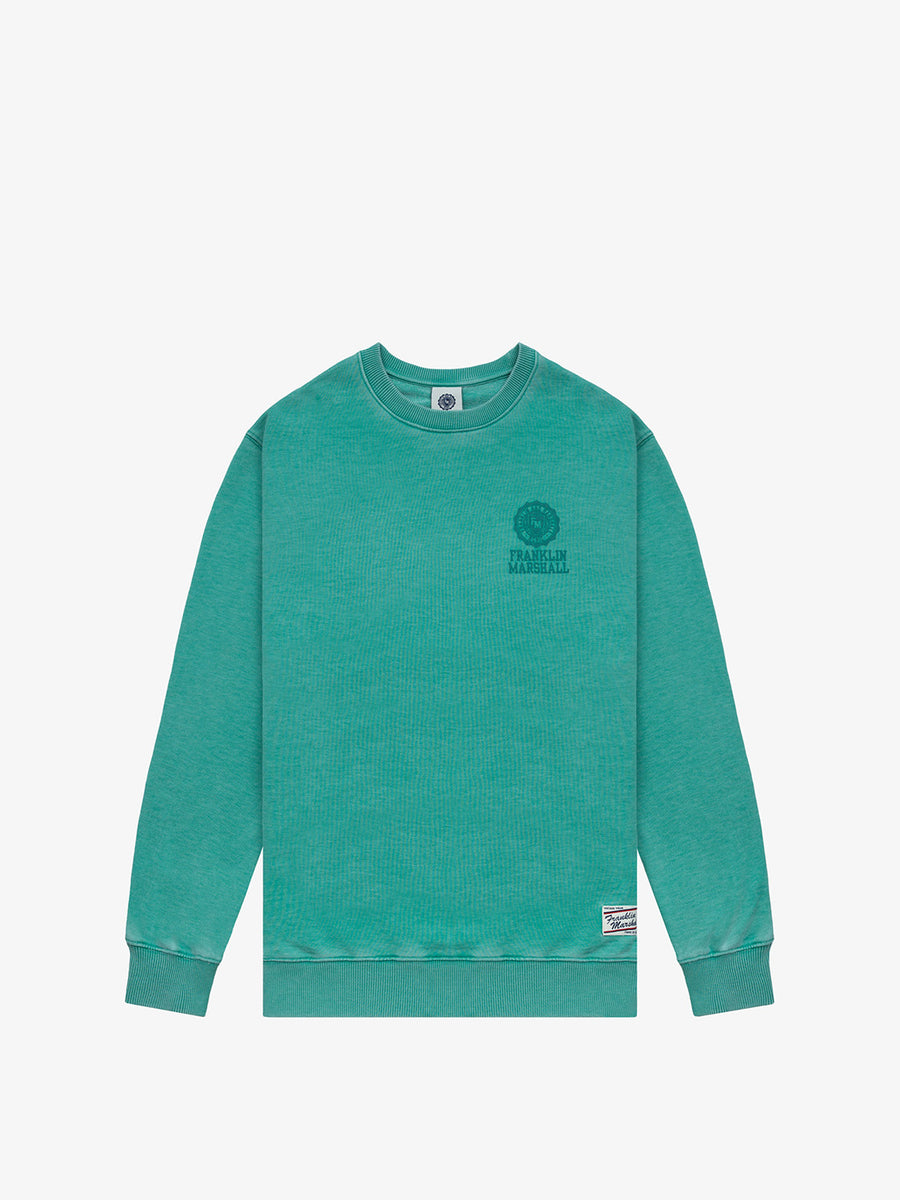 Burn out sweatshirt with Crest logo embroidery