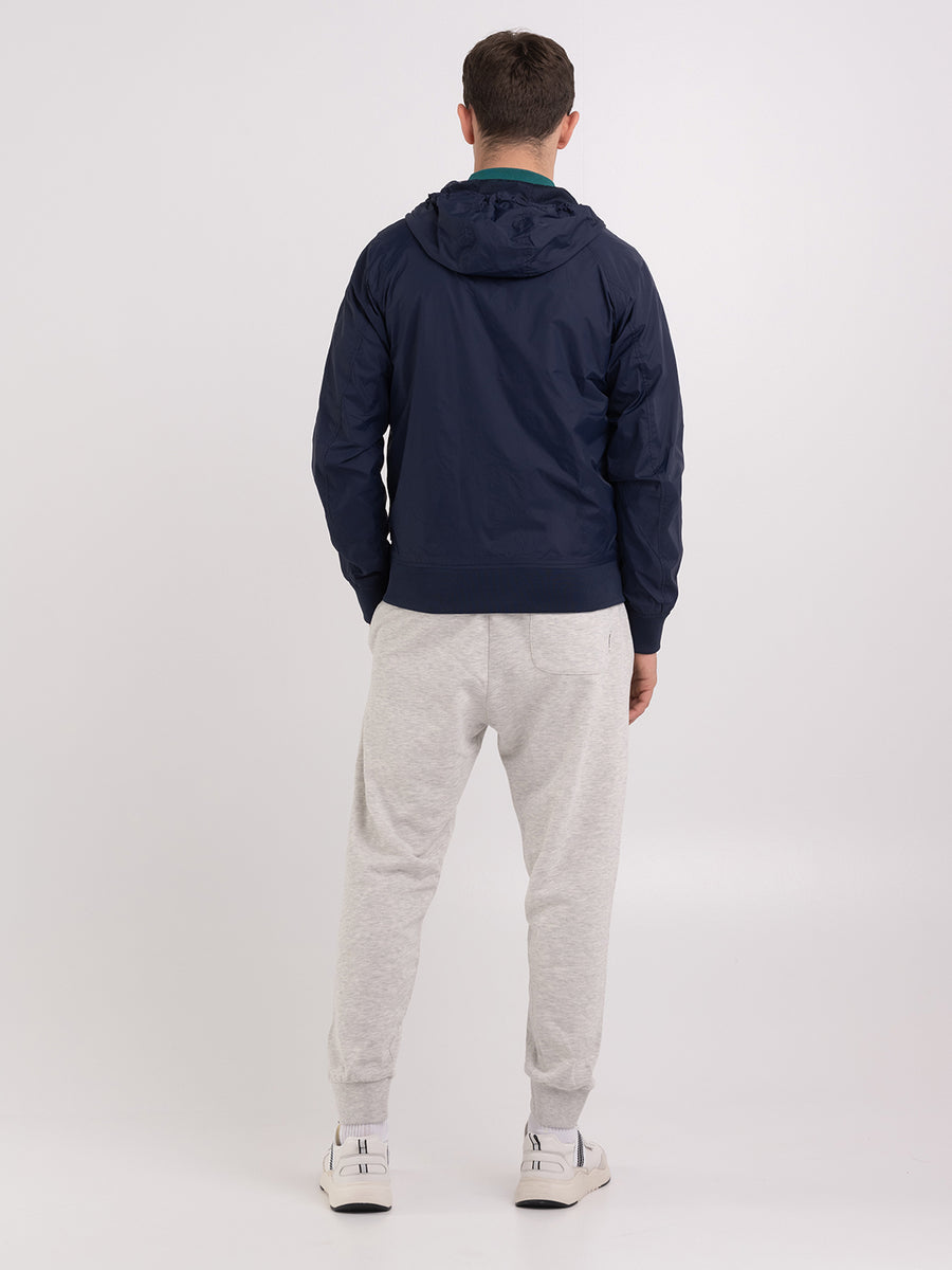 Recycled nylon jacket with Crest logo print